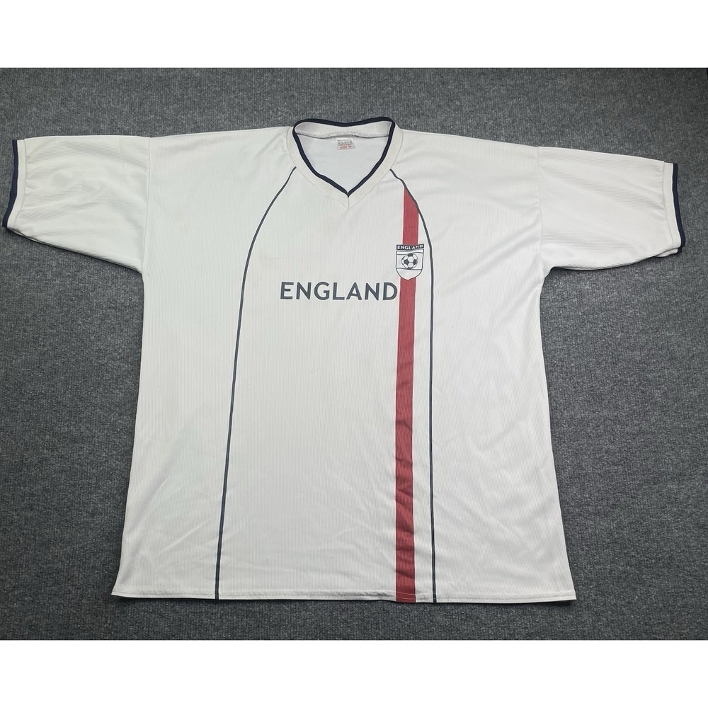 England Football Soccer Jersey Authentic England White Size XL - Picture 2 of 7
